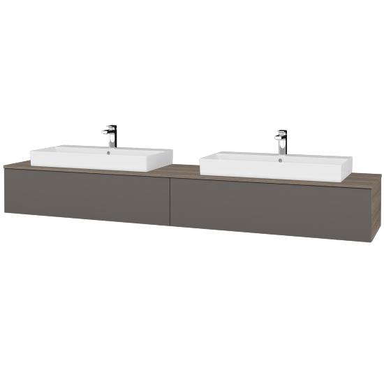 Umyvadlová skříňka MODULE SZZ12 240 umyvadlo Glance - D03 Cafe - N06 Lava - Ne