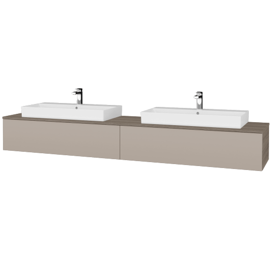 Umyvadlová skříňka MODULE SZZ12 240 umyvadlo Glance - D03 Cafe - N07 Stone - Ne