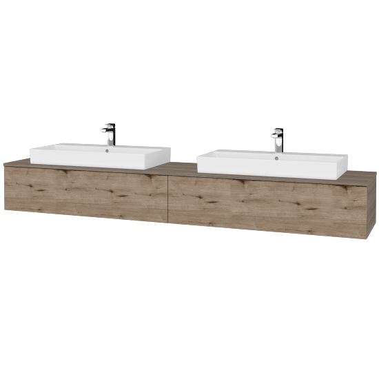 Umyvadlová skříňka MODULE SZZ12 240 umyvadlo Glance - D03 Cafe - D23 Herkules - Ne