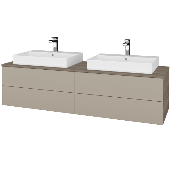 Umyvadlová skříňka MODULE SZZ4 160 umyvadlo Glance - D03 Cafe - M05 Béžová mat - Ne
