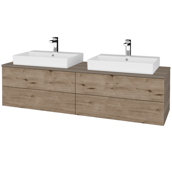 Umyvadlová skříňka MODULE SZZ4 160 umyvadlo Glance - D03 Cafe - D23 Herkules - Ne