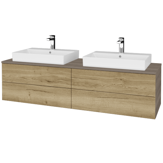 Umyvadlová skříňka MODULE SZZ4 160 umyvadlo Glance - D03 Cafe - D26 Ontario - Ne