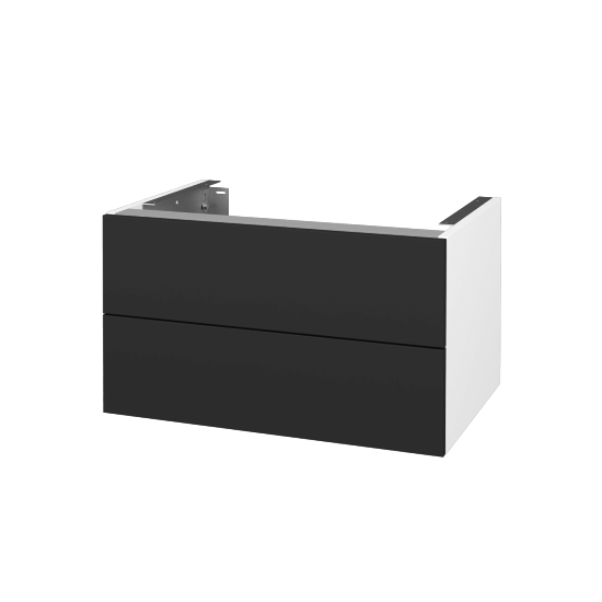 Doplňková skříňka pod desku DSD SZZ2 70 (výška 40 cm)  - N01 Bílá lesk - N03 Graphite - Ne