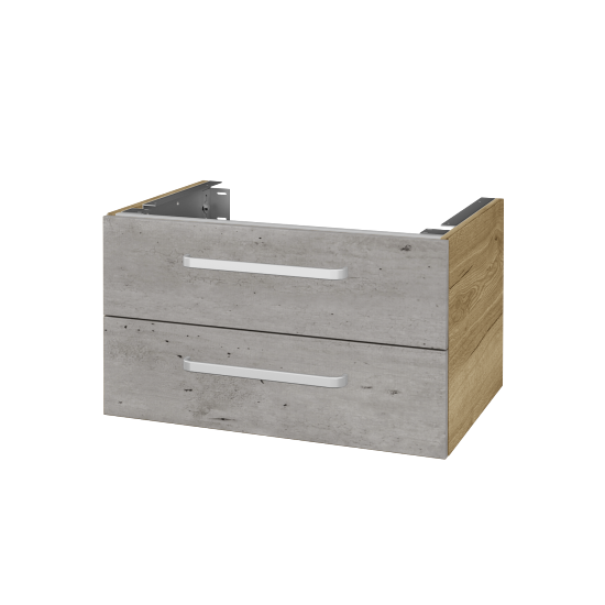 Doplňková skříňka pod desku DSD SZZ2 70 (výška 40 cm)  - D26 Ontario - Úchytka T01 - D01 Beton - Ne