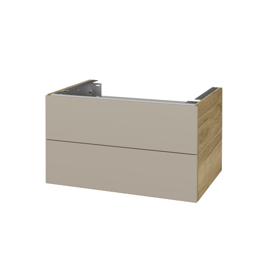 Doplňková skříňka pod desku DSD SZZ2 70 (výška 40 cm)  - D26 Ontario - L04 Béžová vysoký lesk - Ne