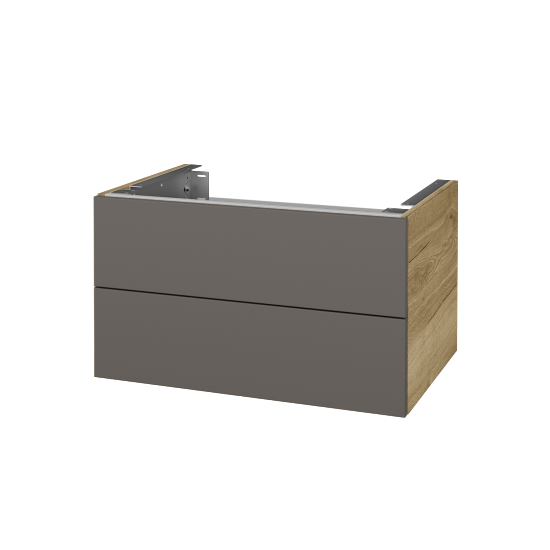 Doplňková skříňka pod desku DSD SZZ2 70 (výška 40 cm)  - D26 Ontario - N06 Lava - Ne