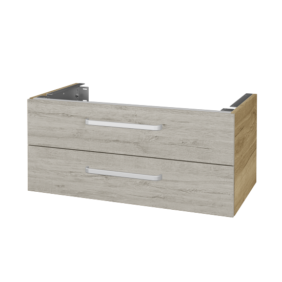 Doplňková skříňka pod desku DSD SZZ2 90 (výška 40 cm)  - D26 Ontario - Úchytka T01 - D05 Oregon - Ne