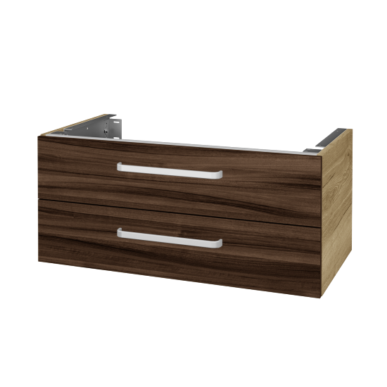 Doplňková skříňka pod desku DSD SZZ2 90 (výška 40 cm)  - D26 Ontario - Úchytka T01 - D06 Ořech - Ne