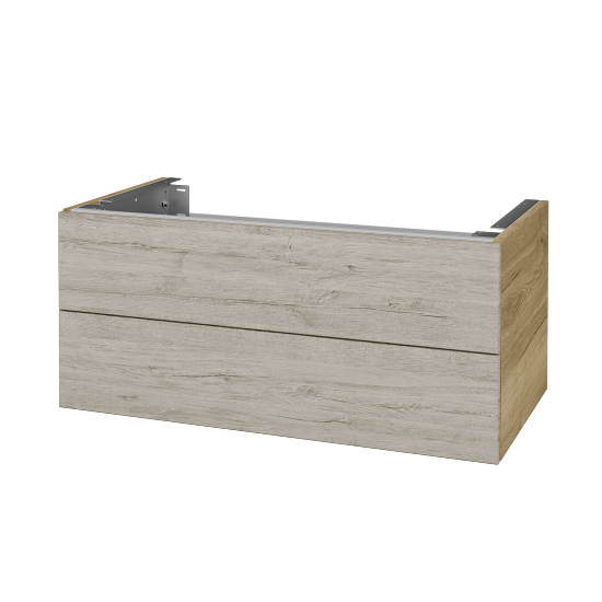 Doplňková skříňka pod desku DSD SZZ2 90 (výška 40 cm)  - D26 Ontario - D05 Oregon - Ne