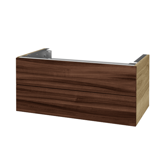 Doplňková skříňka pod desku DSD SZZ2 90 (výška 40 cm)  - D26 Ontario - D06 Ořech - Ne