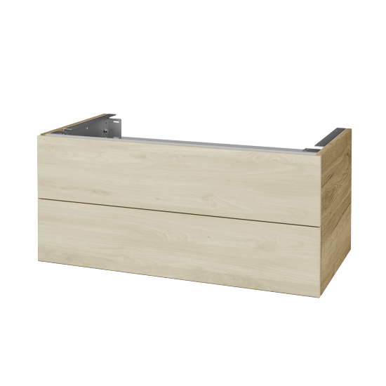 Doplňková skříňka pod desku DSD SZZ2 90 (výška 40 cm)  - D26 Ontario - D24 Ohio - Ne
