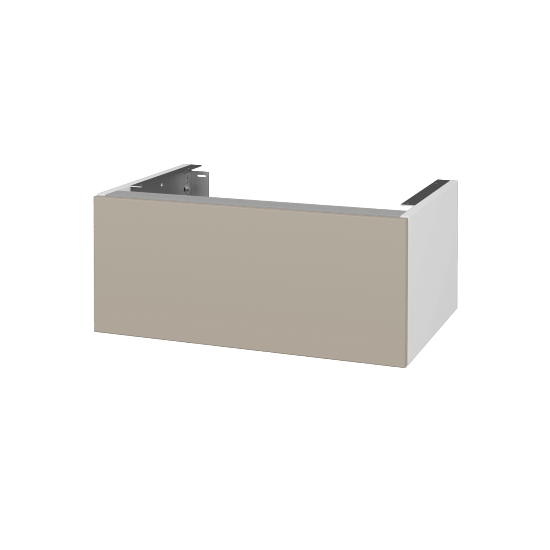 Doplňková skříňka pod desku DSD SZZ1 70 (výška 30 cm)  - N01 Bílá lesk - M05 Béžová mat - Ne