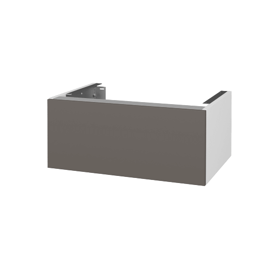 Doplňková skříňka pod desku DSD SZZ1 70 (výška 30 cm)  - N01 Bílá lesk - N06 Lava - Ne