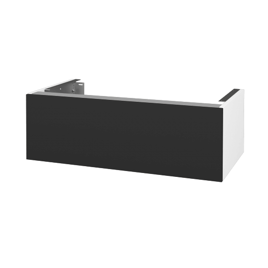 Doplňková skříňka pod desku DSD SZZ1 90 (výška 30 cm)  - N01 Bílá lesk - N03 Graphite - Ne