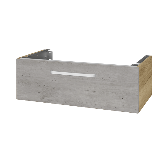 Doplňková skříňka pod desku DSD SZZ1 90 (výška 30 cm)  - D26 Ontario - Úchytka T01 - D01 Beton - Ne