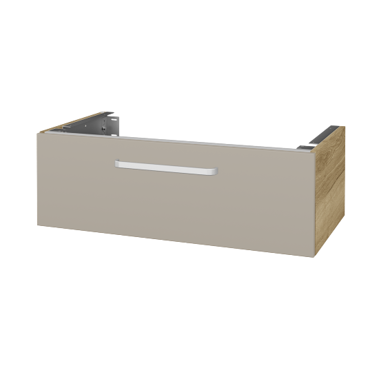 Doplňková skříňka pod desku DSD SZZ1 90 (výška 30 cm)  - D26 Ontario - Úchytka T01 - L04 Béžová vysoký lesk - Ne