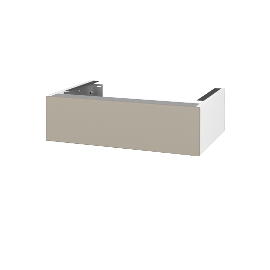 Doplňková skříňka pod desku DSD SZZ 70 (výška 20 cm)  - N01 Bílá lesk - M05 Béžová mat - Ne