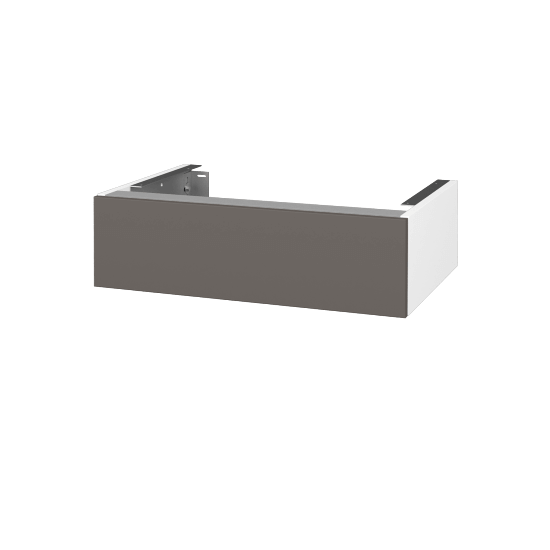Doplňková skříňka pod desku DSD SZZ 70 (výška 20 cm)  - N01 Bílá lesk - N06 Lava - Ne