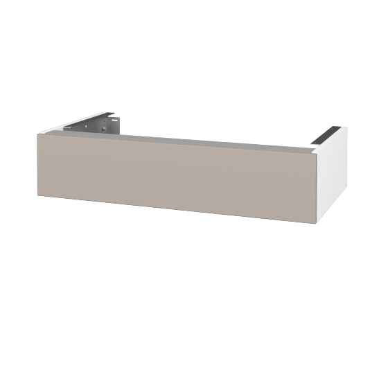 Doplňková skříňka pod desku DSD SZZ 90 (výška 20 cm)  - N01 Bílá lesk - N07 Stone - Ne