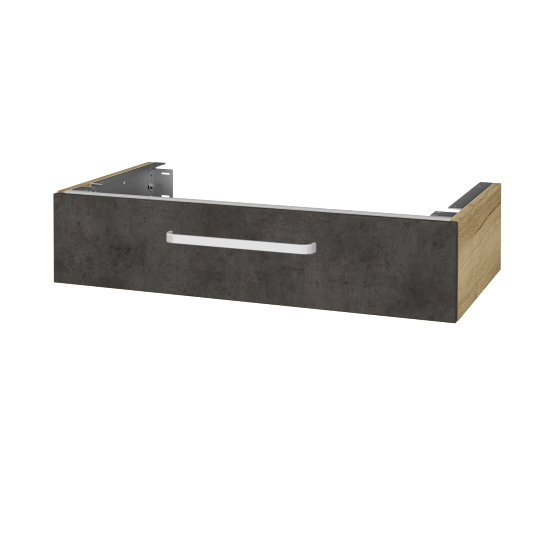 Doplňková skříňka pod desku DSD SZZ 90 (výška 20 cm)  - D26 Ontario - Úchytka T01 - D16 Beton tmavý - Ne
