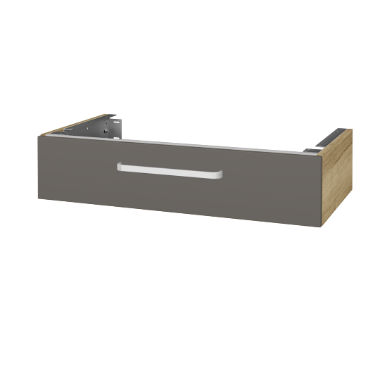 Doplňková skříňka pod desku DSD SZZ 90 (výška 20 cm)  - D26 Ontario - Úchytka T01 - N06 Lava - Ne