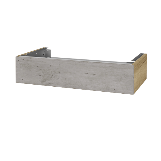 Doplňková skříňka pod desku DSD SZZ 90 (výška 20 cm)  - D26 Ontario - D01 Beton - Ne