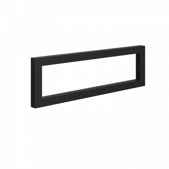 Černá konzole v matném provedení - hranatá (50 cm)  - 