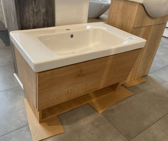 Výprodej 415 - umyvadlová skříňka INVENCE SZZO 80 (Arlington) + um. Harmonia 80  - 