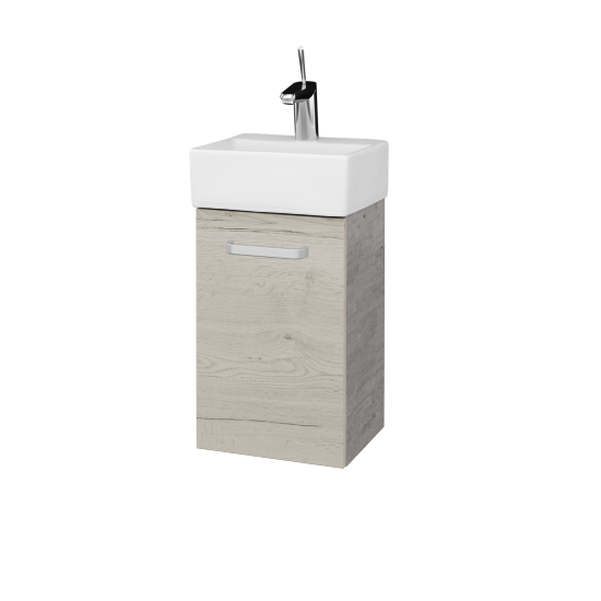 Umyvadlová skříňka HOST SZD 35  - D01 Beton - Úchytka T01 - D28 Alberta - Levé