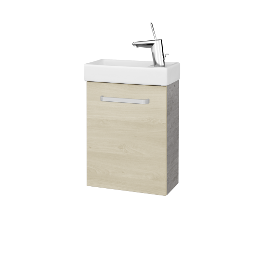 Umyvadlová skříňka HOST SZD 40  - D01 Beton - Úchytka T01 - D24 Ohio - Levé