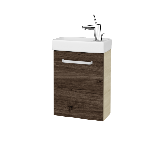Umyvadlová skříňka HOST SZD 40  - D24 Ohio - Úchytka T01 - D25 Teak - Levé