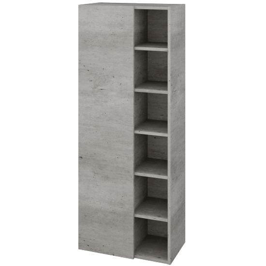 Hochschrank UNI SVDO6 60  - D01 Beton - D01 Beton - Links