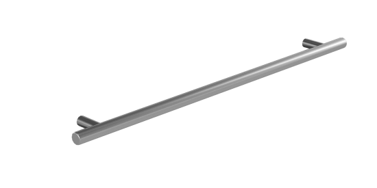 Nábytková úchytka T02 - broušený nikl, 160 mm  - 