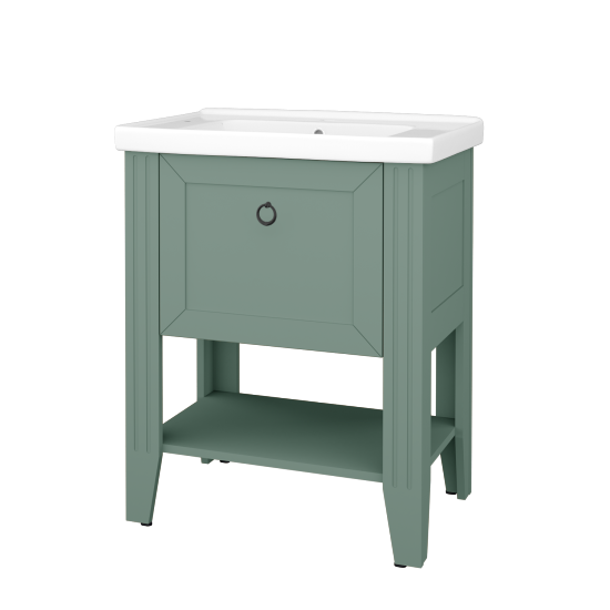 Skříňka pod umyvadlo ANTIK SUPZ 70  - M18 Mint mat - Úchytka T10 - M18 Mint mat