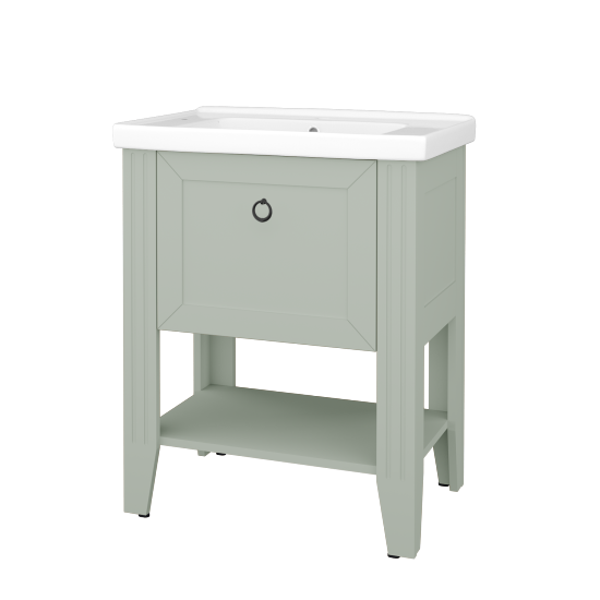 Skříňka pod umyvadlo ANTIK SUPZ 70  - M20 Mint grey mat - Úchytka T10 - M20 Mint grey mat