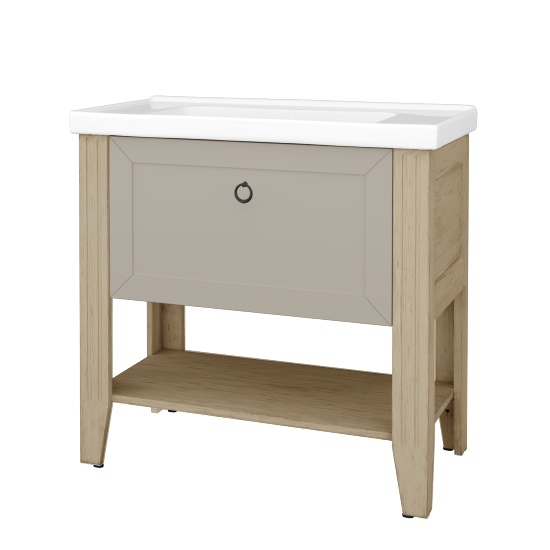 Skříňka pod umyvadlo ANTIK SUPZ 90  - M22 Cream mat patina - Úchytka T10 - M05 Béžová mat