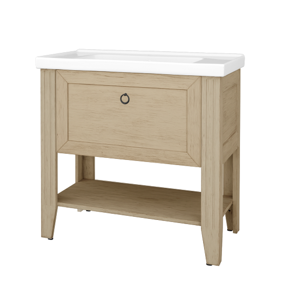 Skříňka pod umyvadlo ANTIK SUPZ 90  - M22 Cream mat patina - Úchytka T10 - M22 Cream mat patina