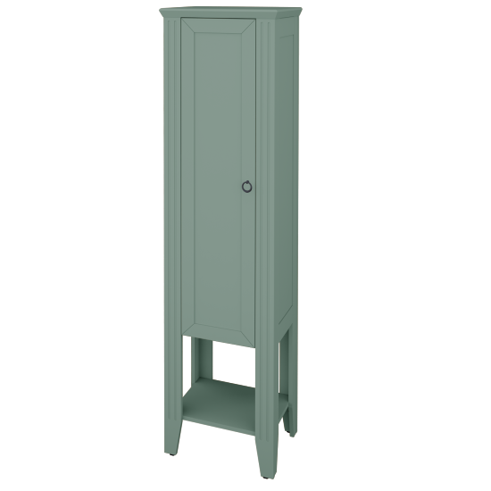 Vysoká koupelnová skříň ANTIK SVDP 53  - M18 Mint mat - Úchytka T10 - M18 Mint mat - Levé