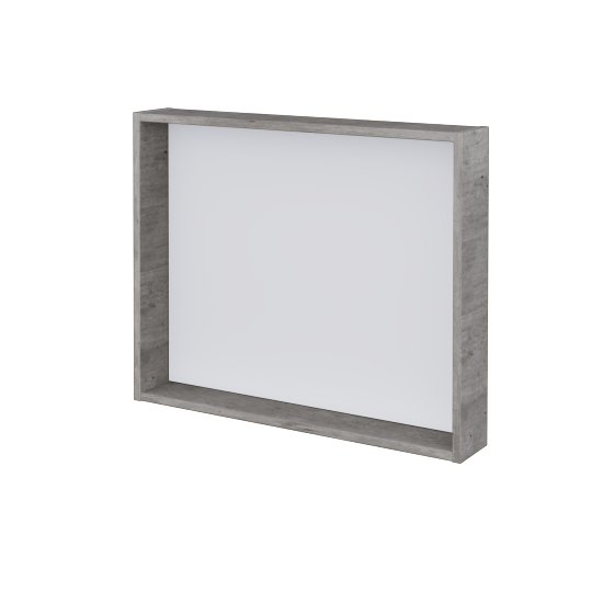 Zrcadlo THERA ZCO 80  - D01 Beton