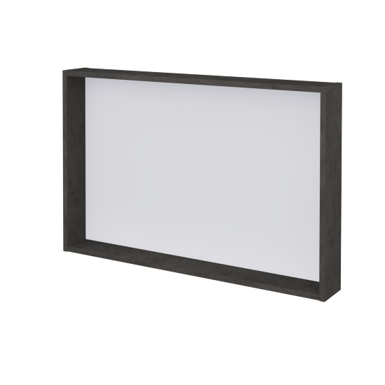 Zrcadlo THERA ZCO 100  - D16  Beton tmavý