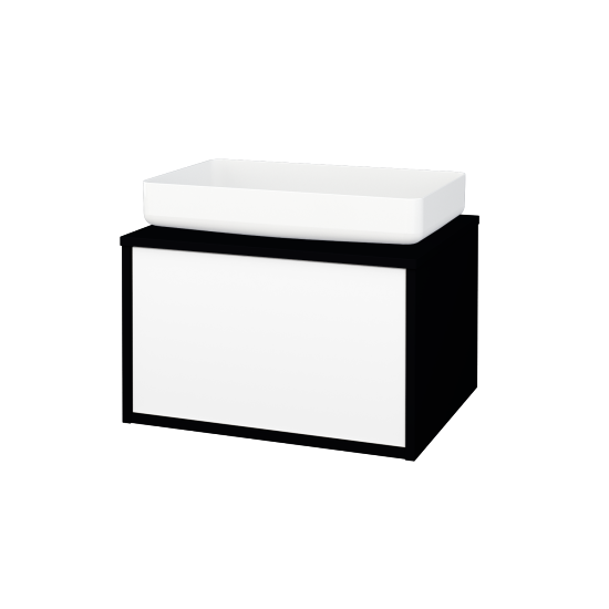 Skříňka pod umyvadlo ARTEO SZZ 60 (pro umyvadlo Kaldewei Miena)  - M17 Černá mat - M01 Bílá mat - Ne