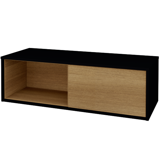 Skříňka pod umyvadlo ARTEO SZZOL 120 (bez umyvadla)  - M17 Černá mat - Varianta bez úchytky T31 (Push to open) - D29 Honey - Ano - Ne