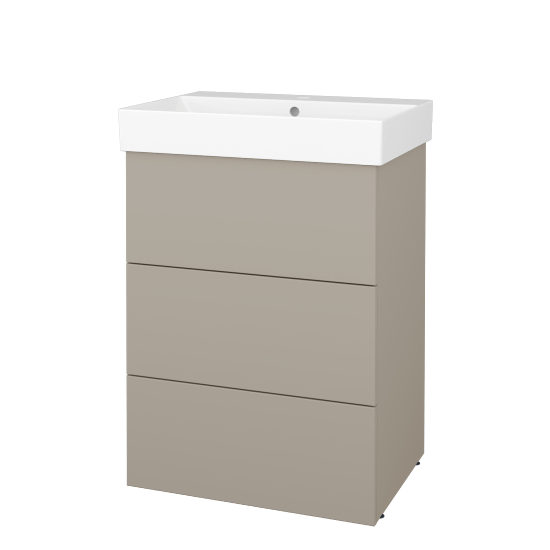 Skříňka pod umyvadlo FLOOR SUZ3 60  - L04 Béžová vysoký lesk - L04 Béžová vysoký lesk - Ne