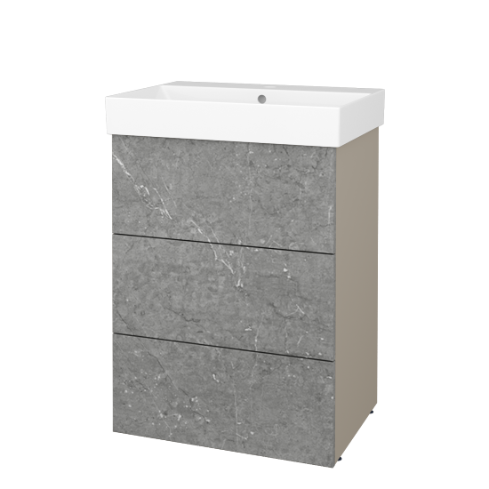 Skříňka pod umyvadlo FLOOR SUZ3 60  - L04 Béžová vysoký lesk - D20 Galaxy - Ne