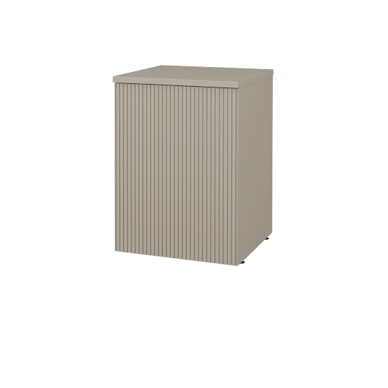 Nízká koupelnová skříňka FLOOR SND 40  - L04 Béžová vysoký lesk - N01 Bílá lesk - Levé - Ne