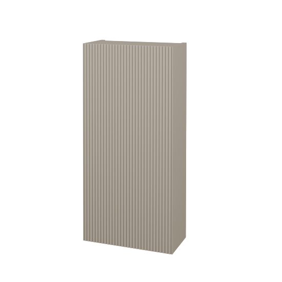 Horní skříňka FLOOR SYD 40  - L04 Béžová vysoký lesk - N01 Bílá lesk - Levé - Ne