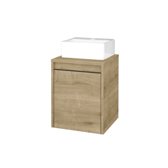 Skříňka pod umyvadlo VISIT SZD 40 (umyvadlo Gladi)  - D09 Arlington - Úchytka T33 - černá mat - D09 Arlington - Levé - Ne