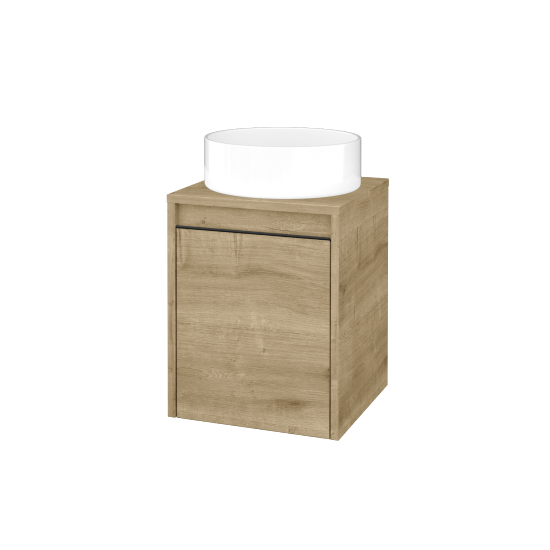 Skříňka pod umyvadlo VISIT SZD 40 (umyvadlo Circo)  - D09 Arlington - Úchytka T33 - černá mat - D09 Arlington - Levé - Ne