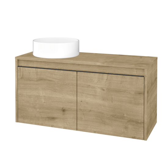 Skříňka pod umyvadlo VISIT SZD2 100 (umyvadlo Circo)  - D09 Arlington - Úchytka T33 - D09 Arlington - Levé - Ne