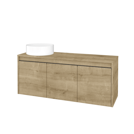 Skříňka pod umyvadlo VISIT SZD3 120 (umyvadlo Circo)  - D09 Arlington - Úchytka T33 - černá mat - D09 Arlington - Levé - Ne